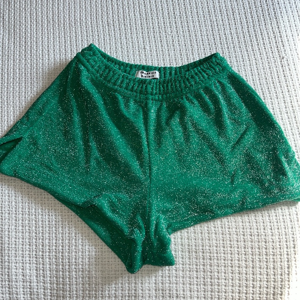 Green Shiny Bottoms Frankie’s Bikinis
